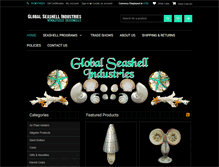 Tablet Screenshot of globalseashell.com